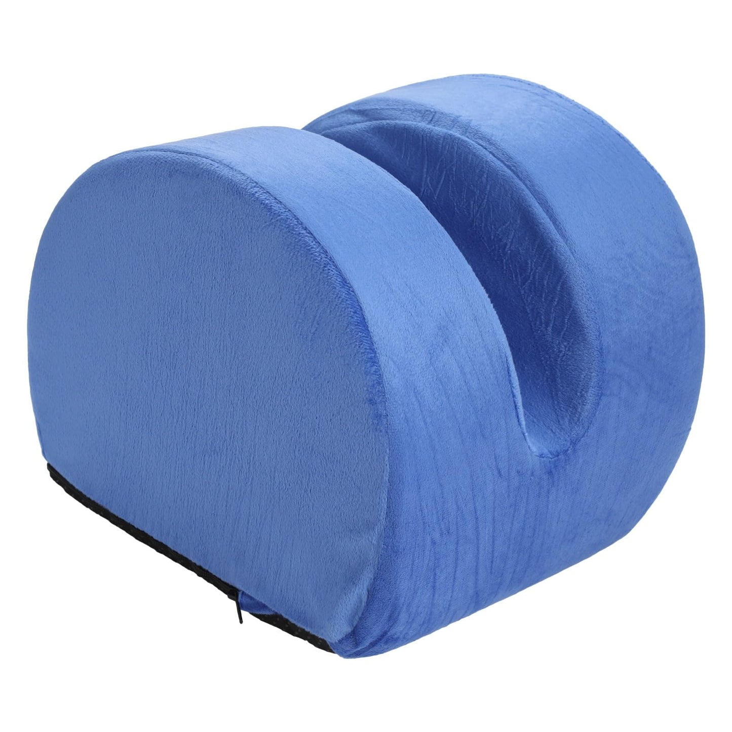 ZALIR Knee Replacement Recovery Pillow, Memory Foam Leg Elevation Cushion with Ankle Support, Orthopedic Support Pillow for Post Surgery Knee Recovery, Hip Rehabilitation, Injury and Rest (Blue)