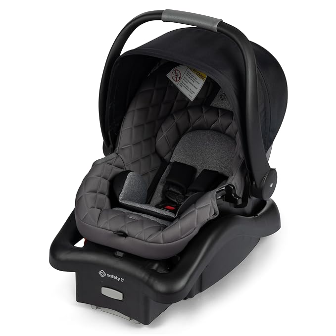 Safety 1st onBoard™ Insta-Latch™ DLX Infant Car Seat with Base, Baby Car Seat for 4-30 lbs., Rear Facing Car Seat, Ironbark