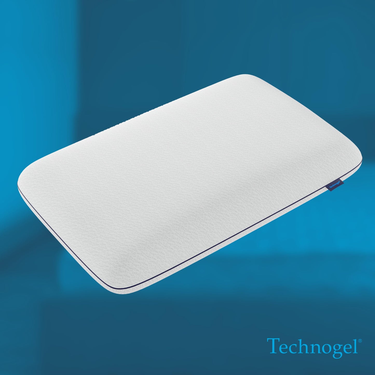 Technogel Deluxe Cooling Gel Pillow - Innovative Cool Gel Pillow with Comfortable Support Structure for Side, Back and Stomach Sleeper, Slim Standard Dimension with Washable Cover, 3.5" (Thin)