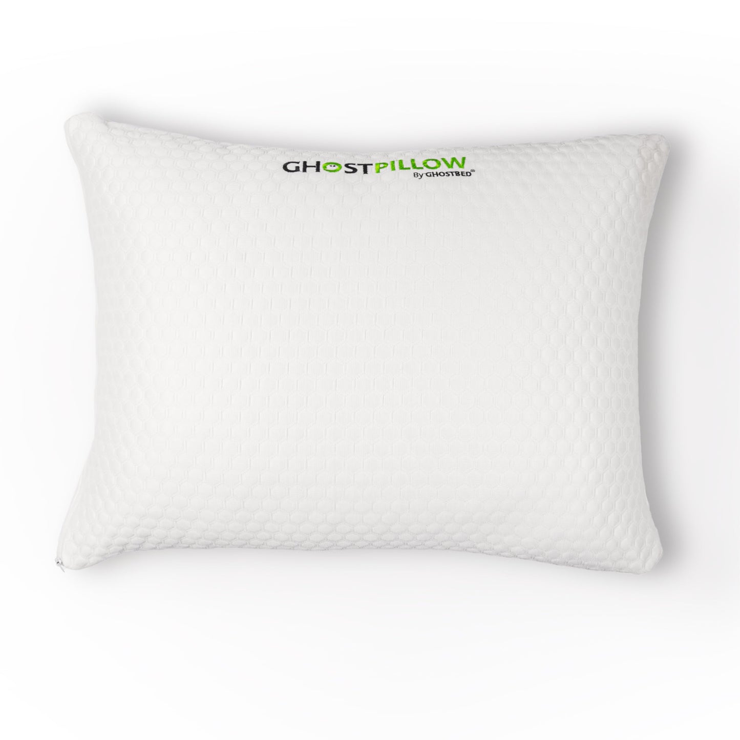 GhostBed Shredded Memory Foam Pillow with Adjustable Gel Memory Foam and Cooling Breathable Cover - King Size Shredded Memory Foam Pillows CertiPUR-US Certified 1-Pack