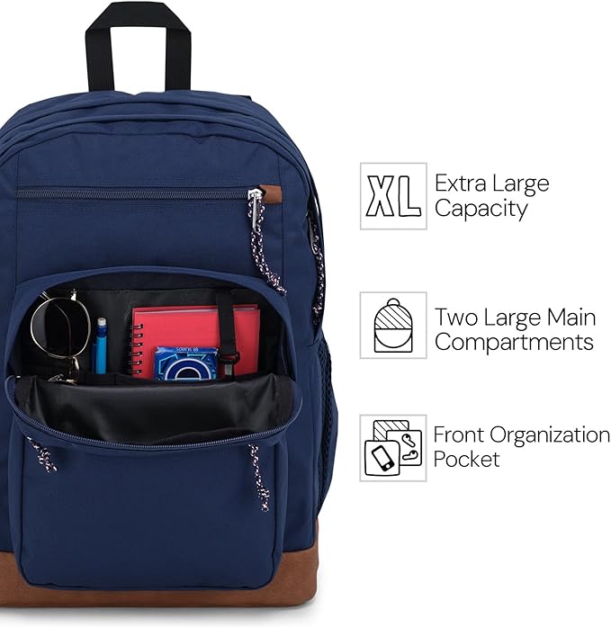 JanSport Cool Backpack, with 15-inch Laptop Sleeve - Large Computer Bag Rucksack with 2 Compartments, Ergonomic Straps, Misty Rose