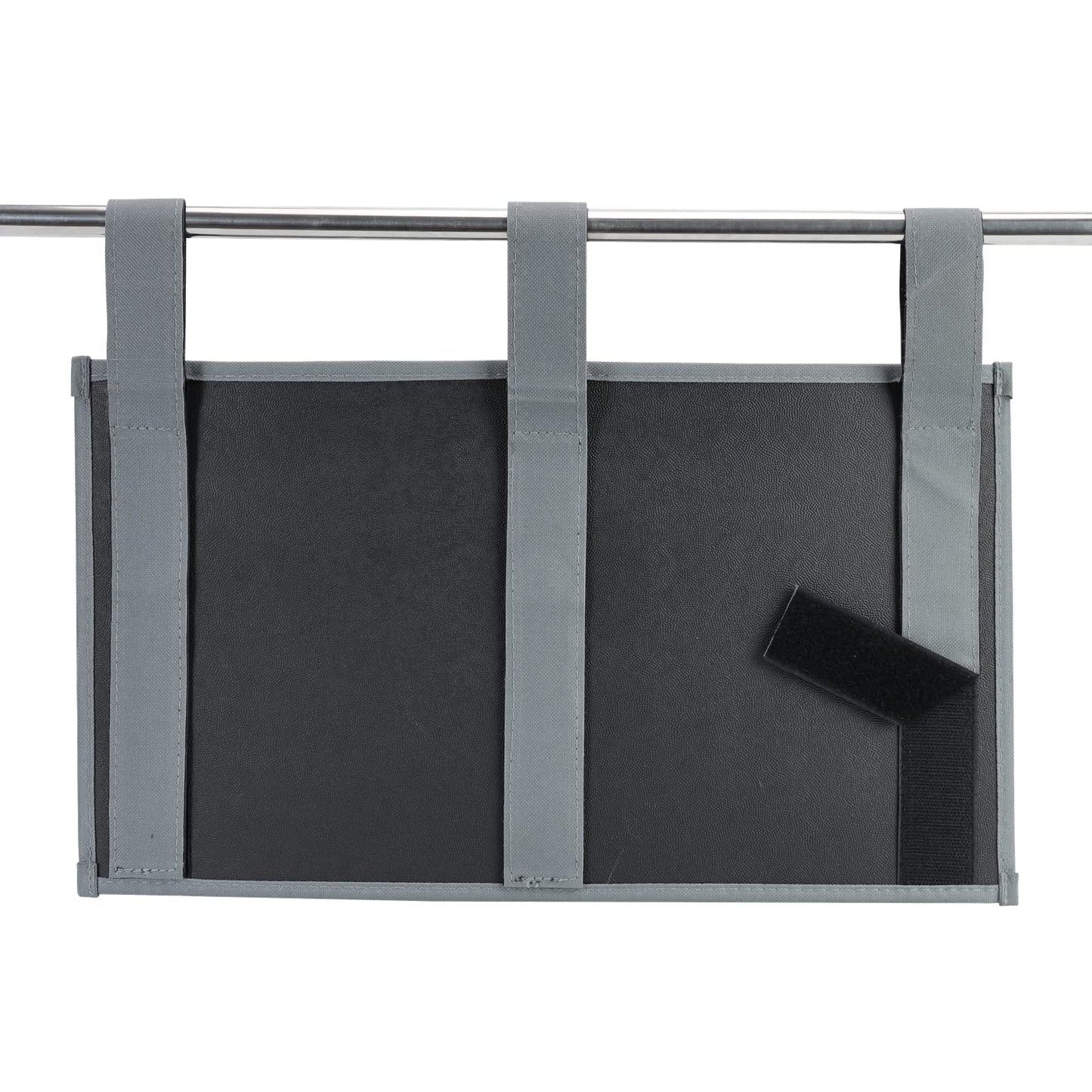 Zafit Hanging Bedside Caddy, Bedside Storage Organizer for Magazine, Phone, Remote control (5 Pockets-Grey)