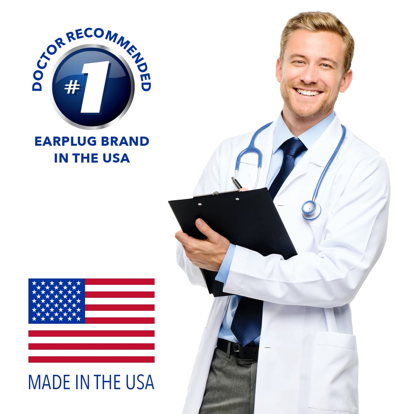 Mack’s ThermaFit Soft Foam Earplugs, 40 Pair - Comfortable Ear Plugs for Sleeping, Snoring, Work, Travel & Loud Events | Made in USA | Newly Upgraded and Improved