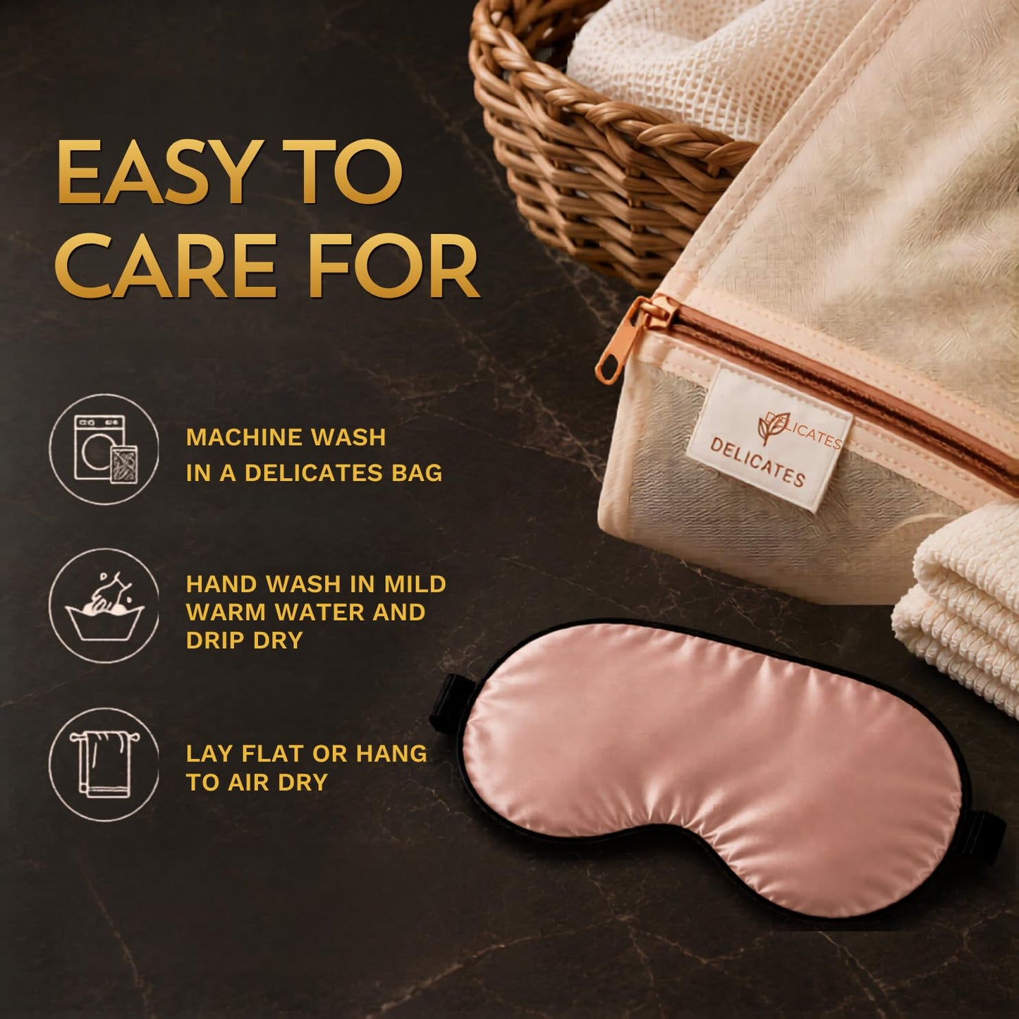 SLEEP FOUNTAIN Anti Aging Silk Sleep Mask for Women, Mulberry Silk Eye Mask for Sleeping and Skin Care, Blackout Sleep Mask with Copper Ion Technology Reduces Eye Puffiness, Fine Lines and Wrinkles