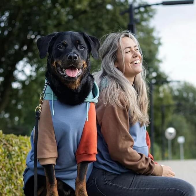 Spark Paws Dog Hoodie – Premium Dog Sweater for Small, Medium, and Large Dogs | Warm Outfits for French Bulldogs, Pitbull, Puppy, Winter Jacket Alternative - Alpine - S