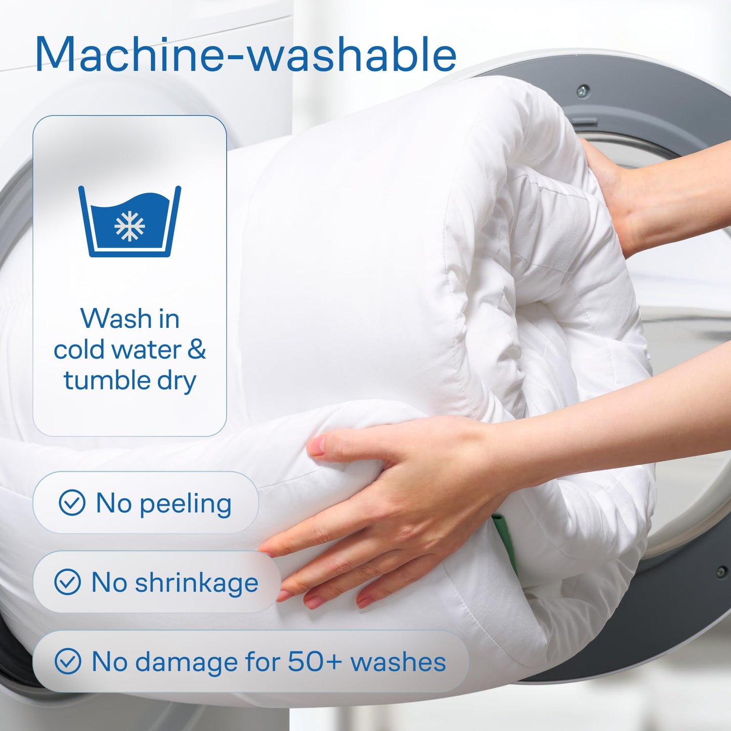Ultra Soft Mattress Topper - Cloud-Like Mattress Pad for Back Pain Relief - Breathable Cooling Material for Hot Sleepers, Dark White