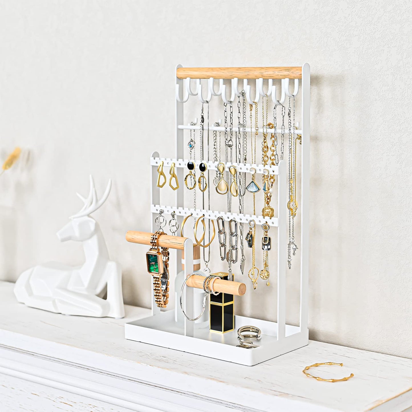ProCase Jewelry Organizer Stand Bundle with Bracelet Holder