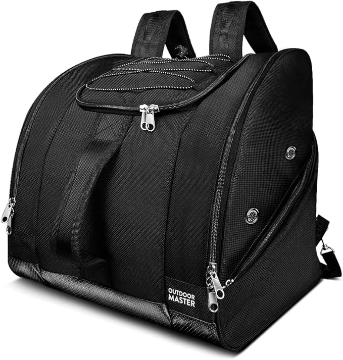 OutdoorMaster Boot Bag - 50L Ski Boots and Snowboard Boots Bag, Excellent for Travel with Waterproof Exterior & Bottom - for Men, Women and Youth