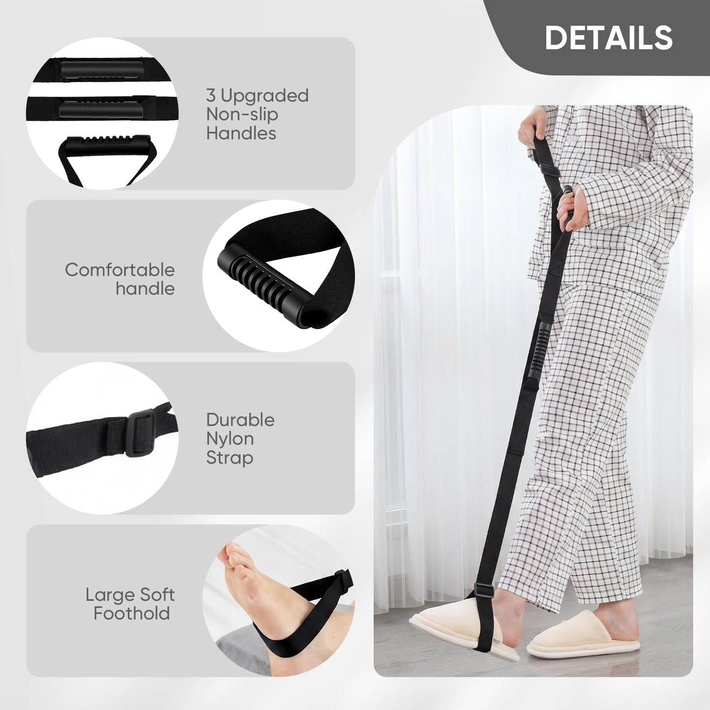 Leg Elevation Pillows for After Surgery, 2 in 1 Leg Lifter for After Knee Surgery with Leg Lifter, Adjustable Wedge Pillow Relieves Joint Pain After Surgery Ergonomic Curve for Hip Ankle Pain Relief