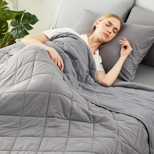 Cozy Bliss Cooling Throw Blanket for Hot Sleepers 50"x70", Q-Max 0.45 Cooling Comfort, Cold Blankets for Night Sweats Sleeping, Ultra-Cool Lightweight Breathable Blanket for Couch Bed, Glacial Grey
