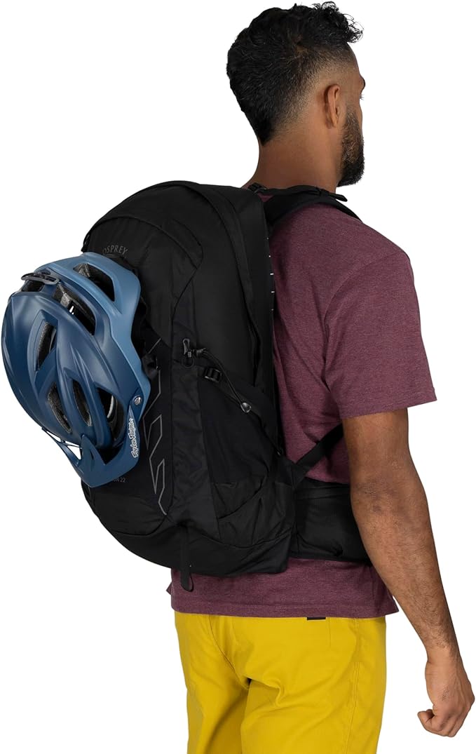 Osprey Talon 22L Men's Lightweight Hiking Backpack - Small Daypack for Travel & Camping, Black/Coal Grey