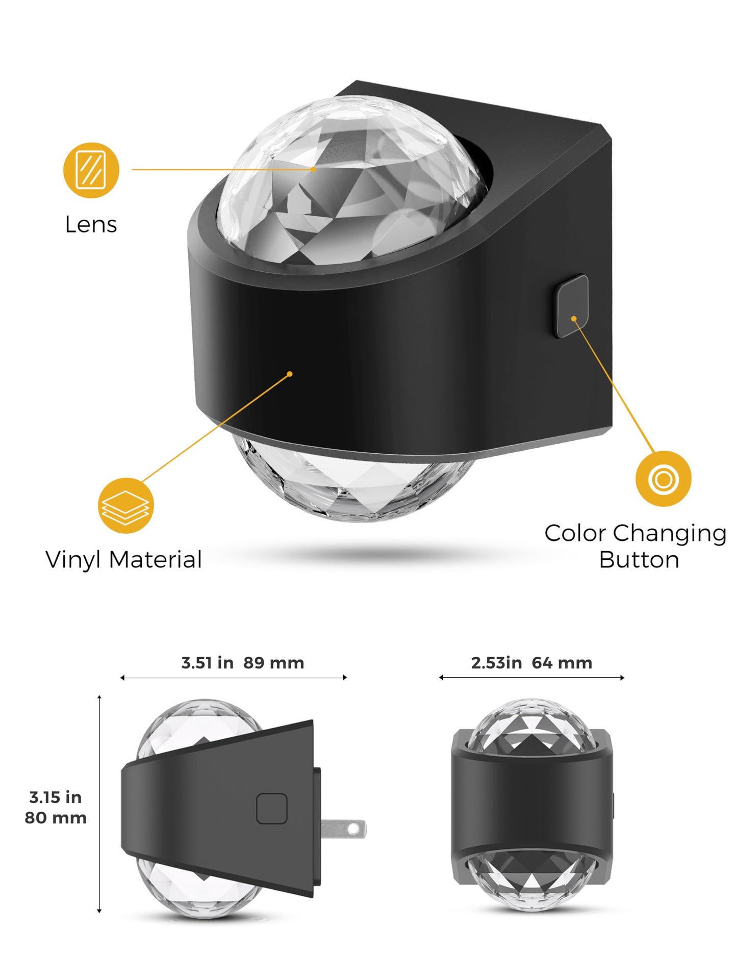 L LOHAS LED Multi-Color RGB Night Light,Dusk to Dawn Sensor