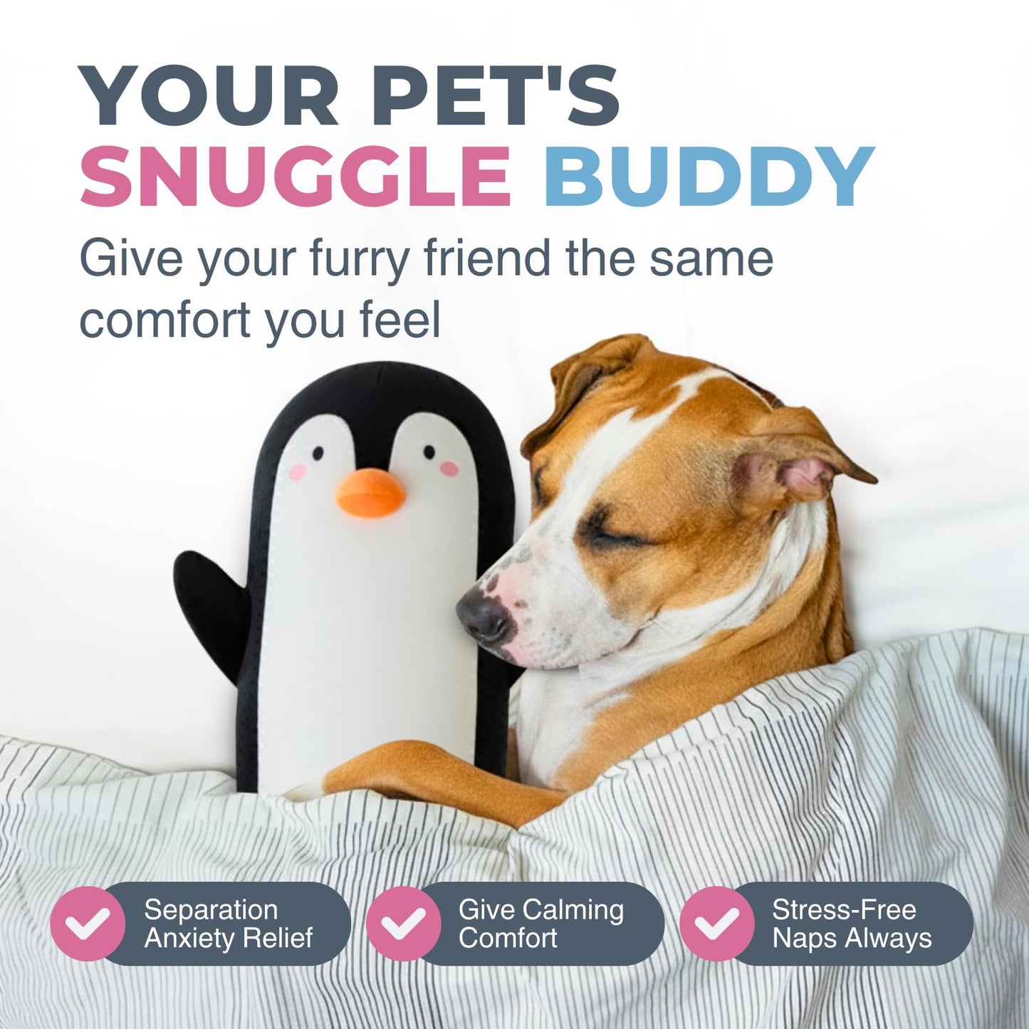 Cuddle Paws Penguin Plush Body Pillow for Kids | Long Stuffed Animal Cuddle Pillow | Soft Hugging Toy | Plushie Gift for Girls & Boys | Long Plush Body Pillow for Sleep & Comfort | Small, 23 Inches