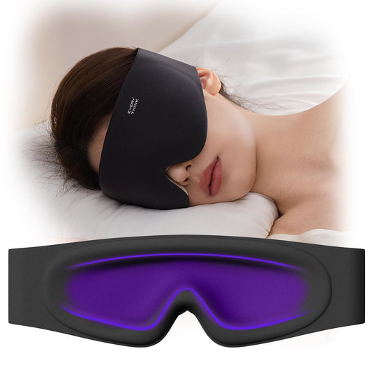 EVERY THINK Sleep Mask for Men Women - Eye Masks for Sleep, 100% Blackout Eye Covers for Sleeping, Eye Mask for Lash Extensions, 3D Zero Eye Pressure Travel Eye Mask Blindfold for Side Sleeper