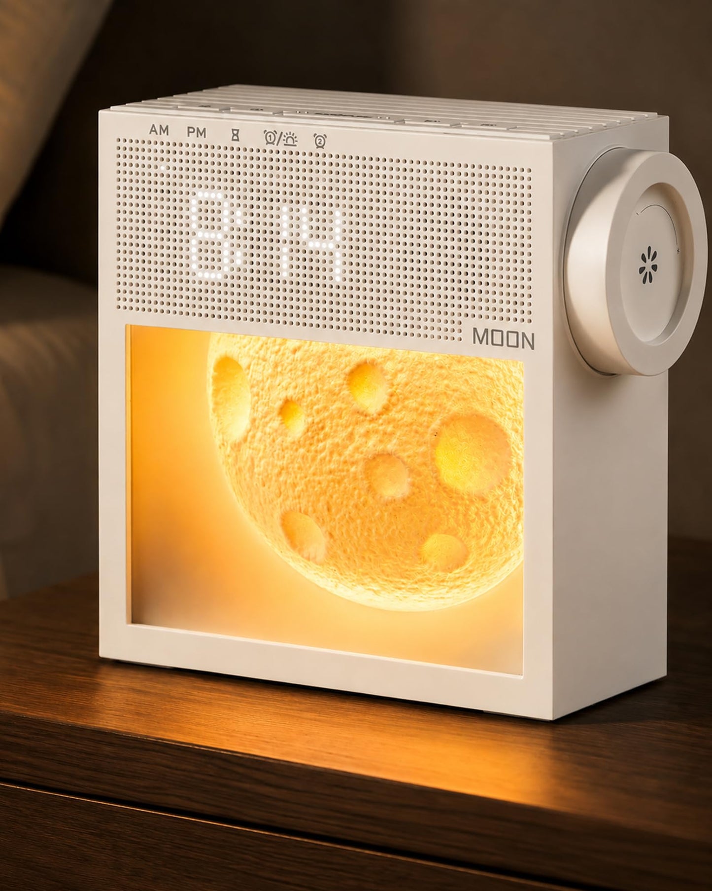 Bokefo Sunrise Alarm Clock and White Noise Sound Machine with 20 Soothing Sounds Moonlight Night Light Dual Alarms Bedroom Decor Desk Clock for Heavy Sleepers Adults Kids Baby