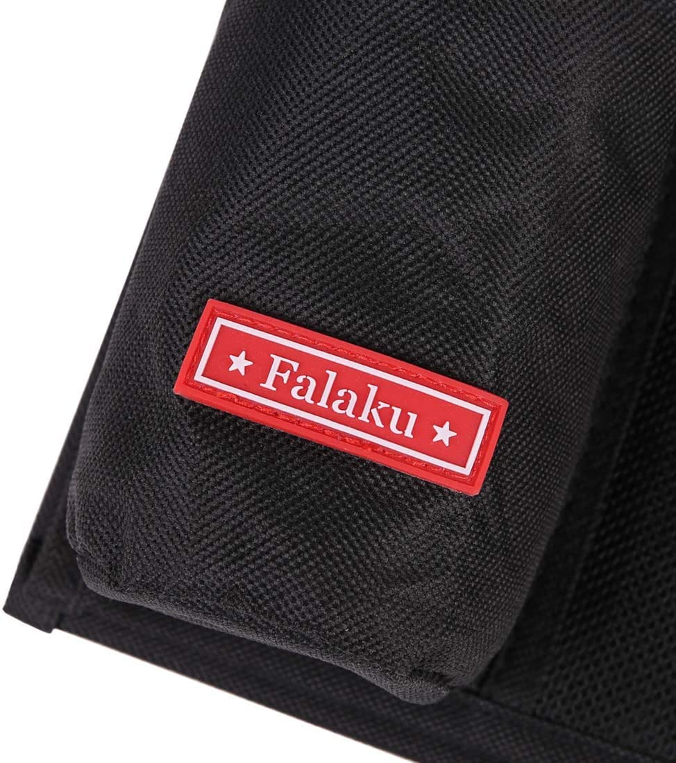 Falaku Bedside Caddy, 4 Pockets Bedside Organizer Caddy Under Mattress,Holds Water Bottles,Magazines,Books (Classic 4 Pockets-Black)