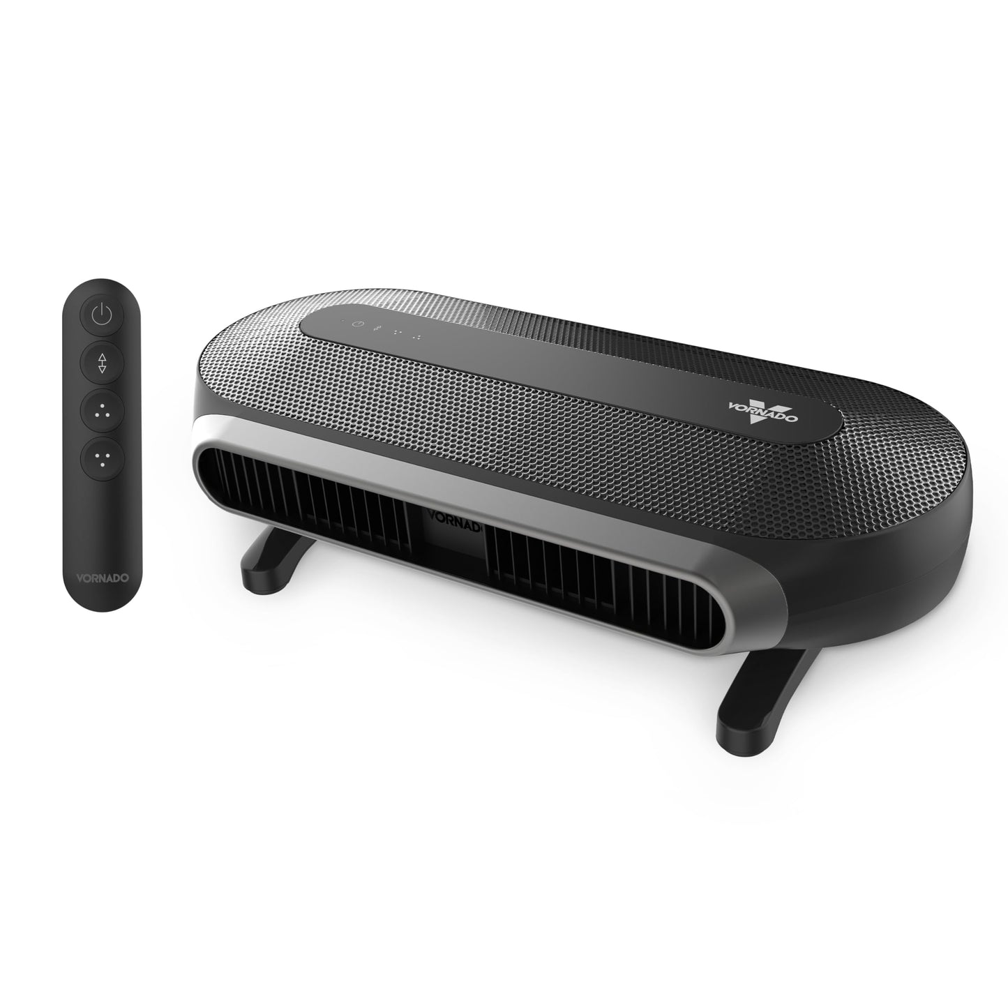 Vornado AXL Low-Profile Airwave® Oscillating Fan with Remote Control, 5 Quiet Speeds, 40° Motorized Tilt, Energy Efficient Brushless DC Motors, Fan for Bedroom, Office, Desk, Table