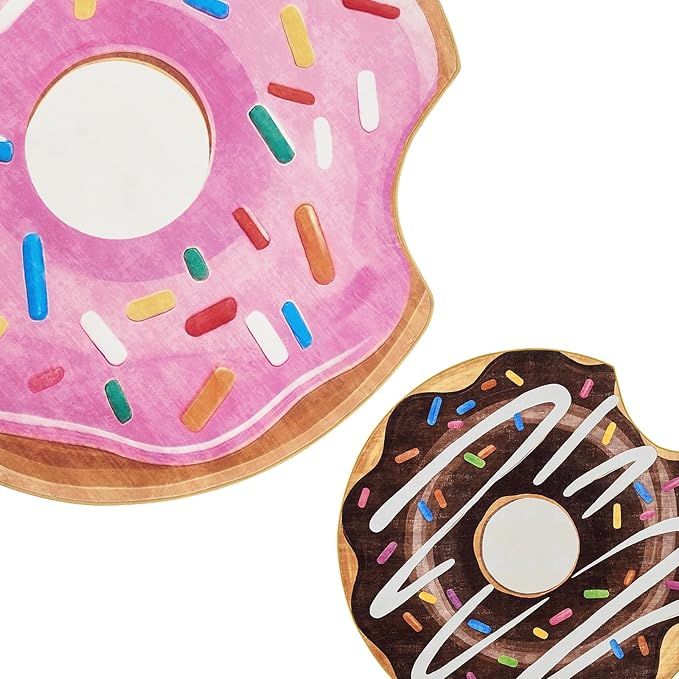 JINCHAN Cute Round Rug 4ft Strawberry Donut Fun Rug Washable Playroom Mat Sweet Dessert Circle Cool Rug Non Slip 4' Round Soft Cozy Pink Floor Mat Funky Gift for Girls Kids Teens Dorm Bedroom Playroom