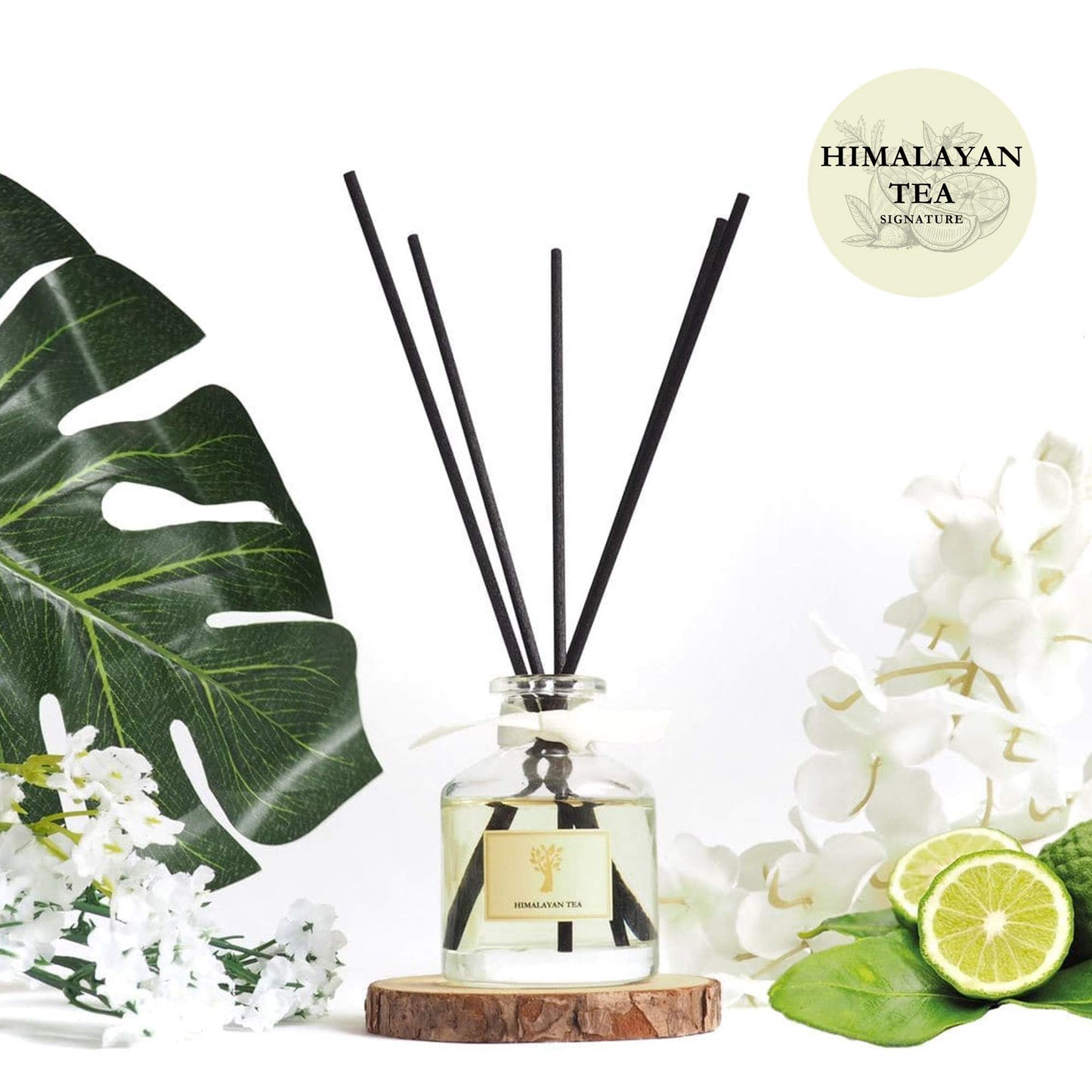 PRISTINE Himalayan Tea/Inspired by Westin Hotel Reed Diffuser for Home | Fresh Bergamot/White Tea Room Fragrance Reed Diffusers, Oil & Room Diffusers with Reed | Home Fragrance Scent Diffuser
