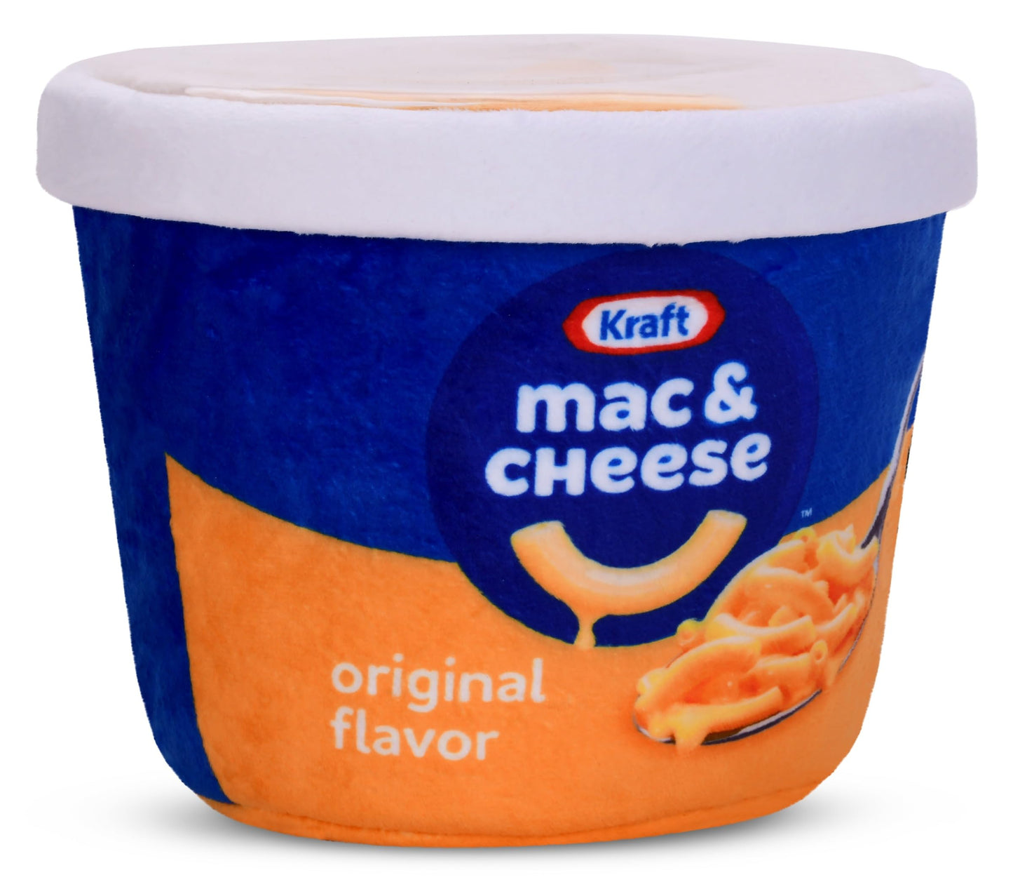 iscream Kraft Macaroni & Cheese 6.5" x 6" Pillow Set with 4 Plushie Macaroni Mini Pillows - Microwave Package