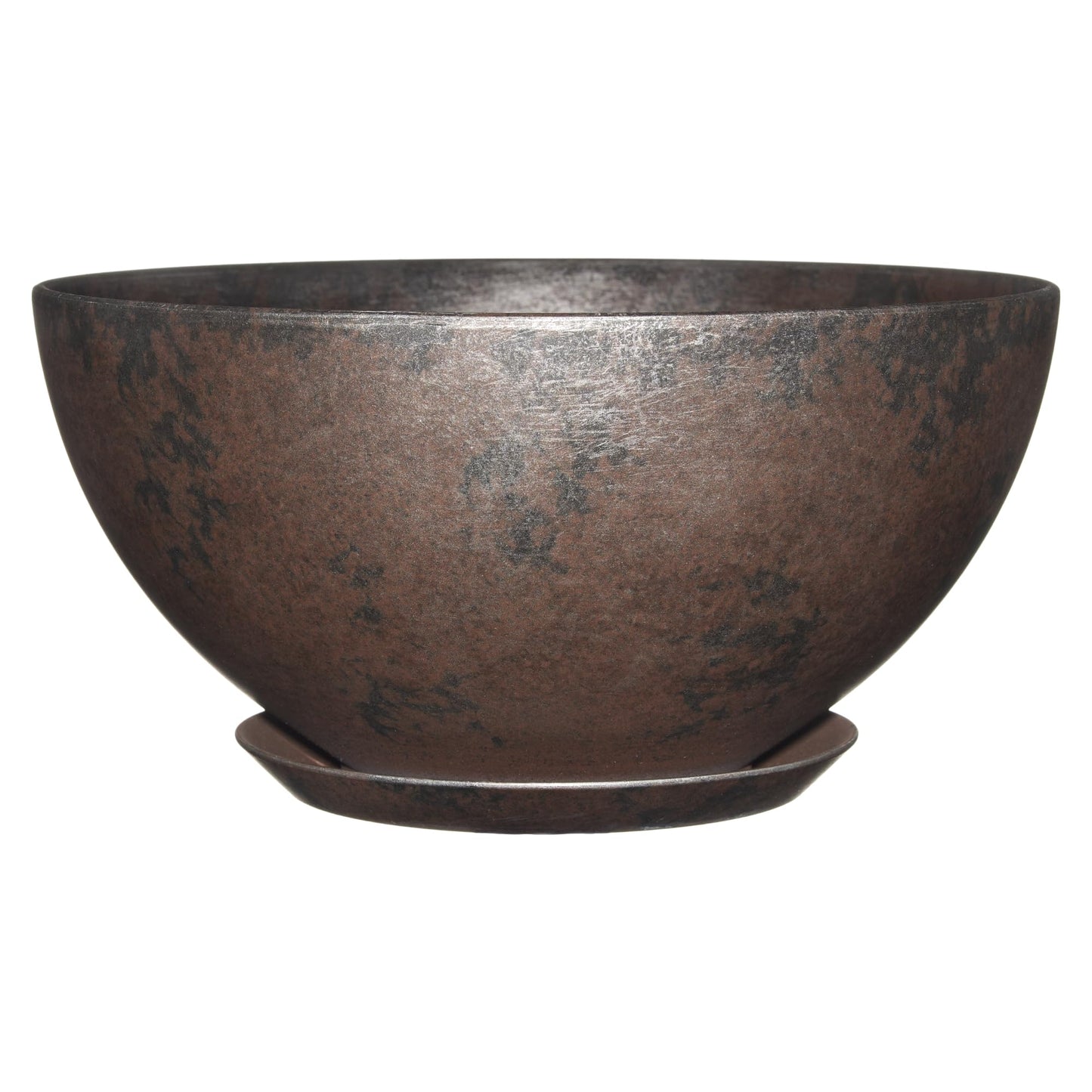 GROWSCAPE Rosie Planter Bowl, with Drainage and Saucer, 10” Northern Lights