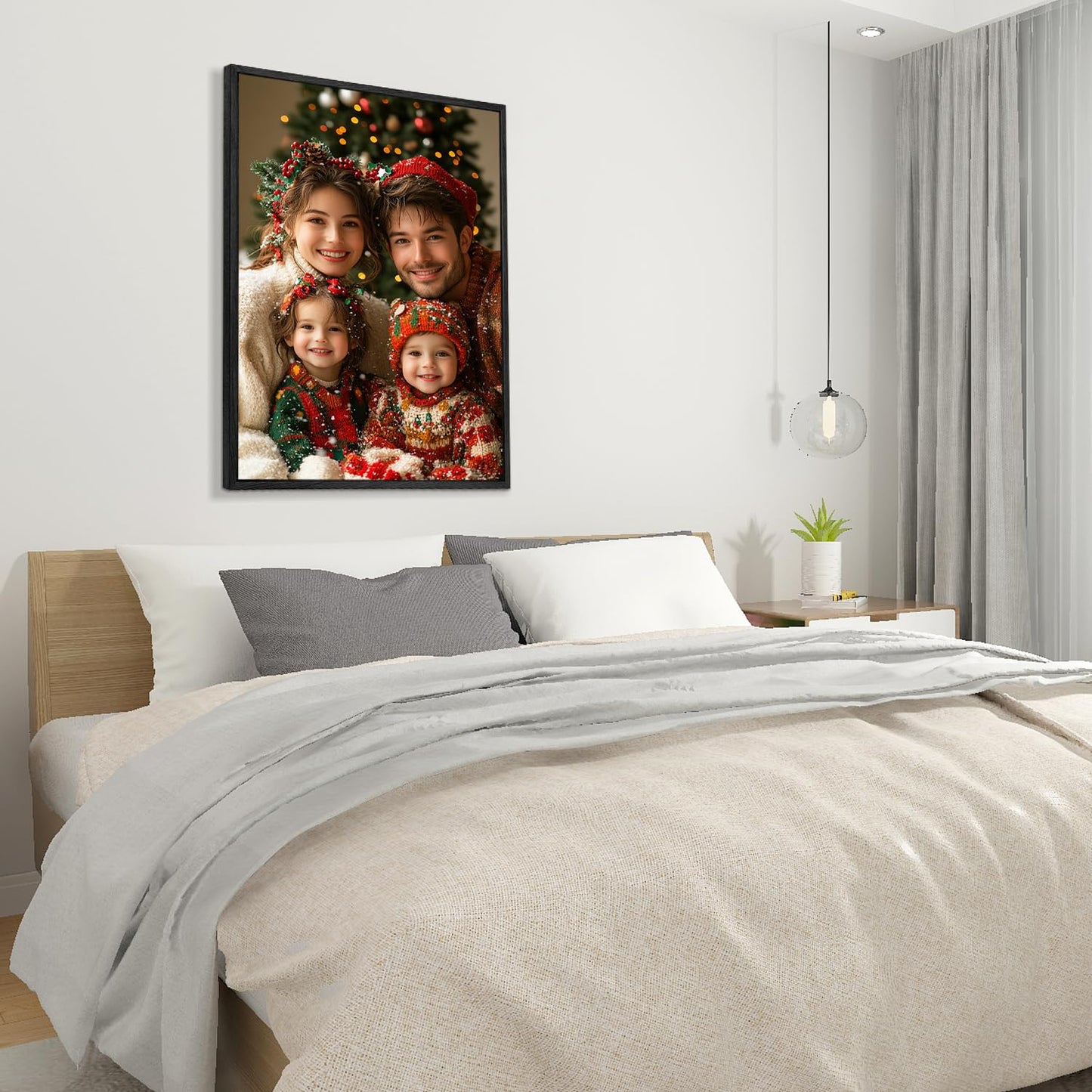 Canvas Prints with Your Photos, Ship Next Day Personalized Wall Art for Home Decor, Custom Photo Gifts for Wedding, Birthday, Family & Friends - Ready to Hang Canvas Pictures Framed 8x10