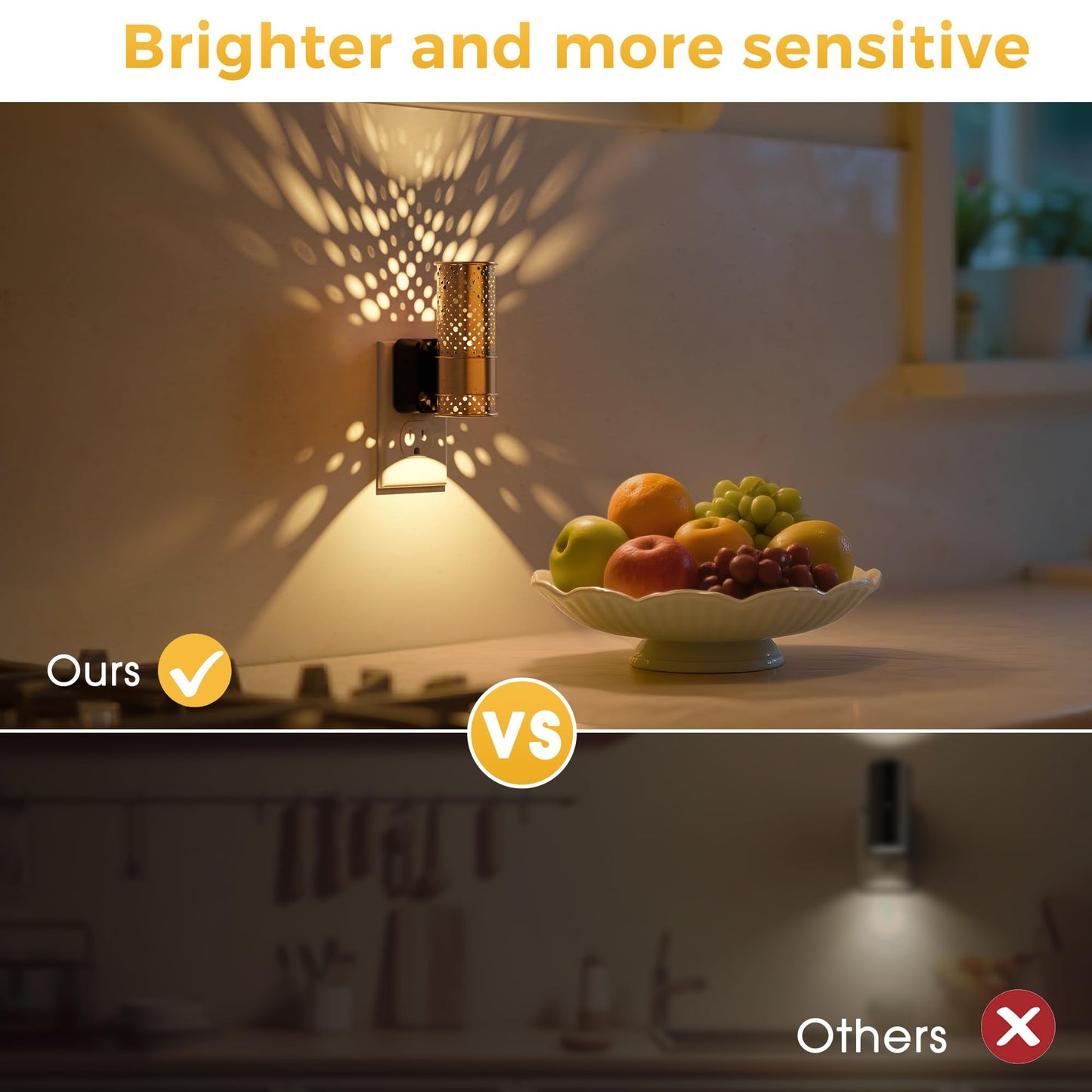 L LOHAS LED Night Light, 2 Pack Dimmable Night Lights Plug into Wall, Vintage Nightlight with Light Sensor, Soft White, 0-100LM Plug in Aesthetic Night Light for Adults Bathroom Hallway Gift
