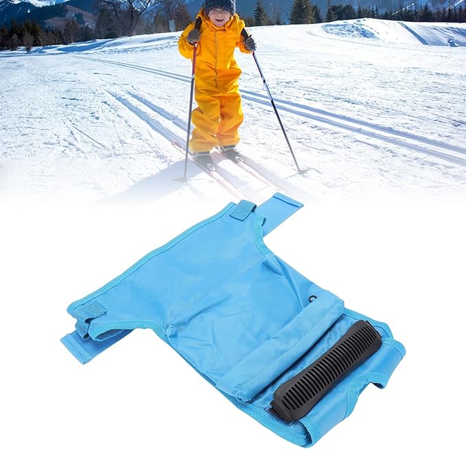 POENVFPO Kids Ski Harness, Adjustable Training Belt with Detachable Leash & Storage Backpack for Child Ski Learning Control