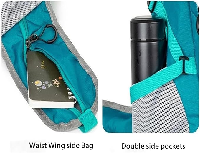 Hiking Backpack Daypack for Outdoor Travel, Lightweight Pack with Multiple Compartments, Unisex for Camping and Daily Use (Gray)