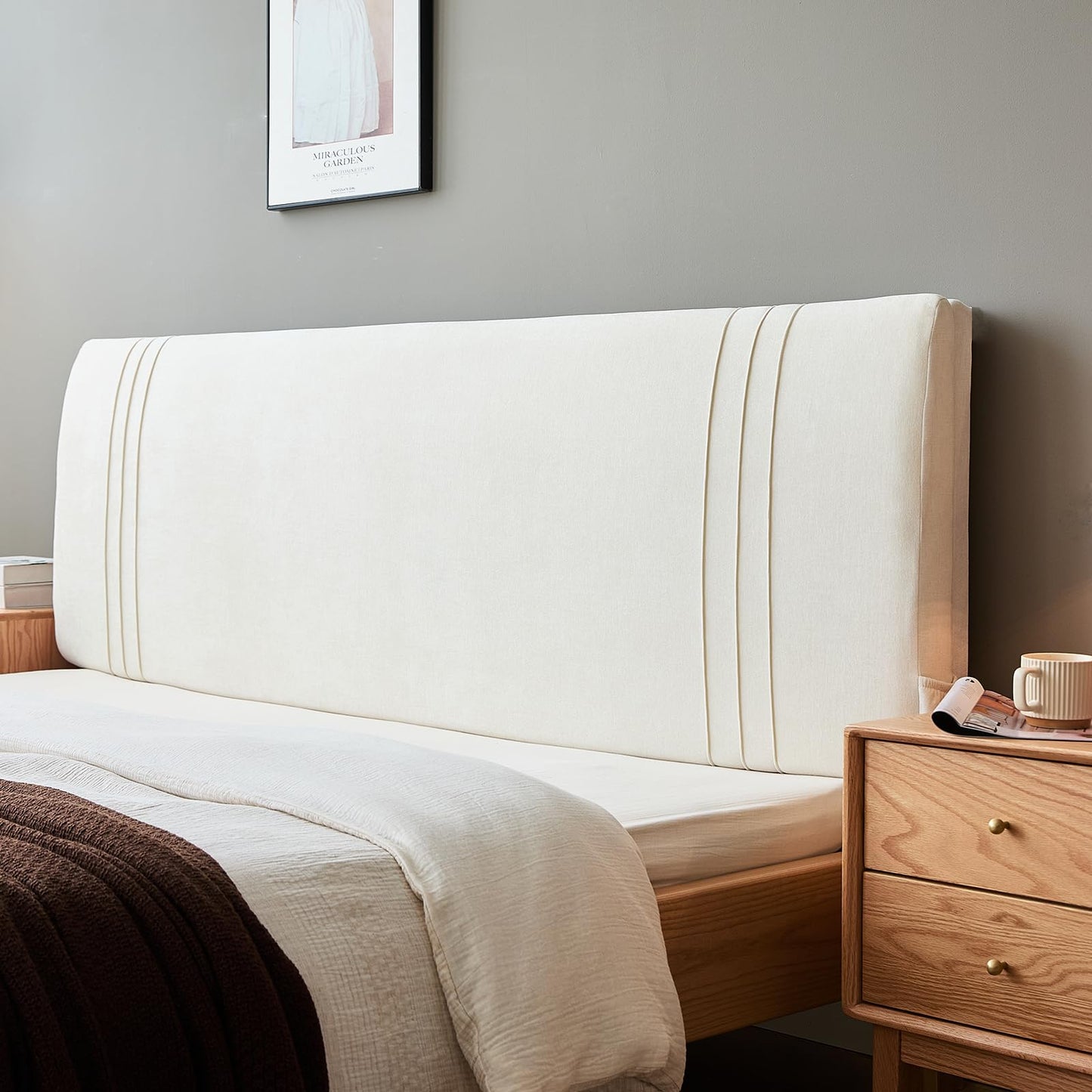 iYKYK Headboard Soft Cushion Suitable for Iron or Wooden headboards