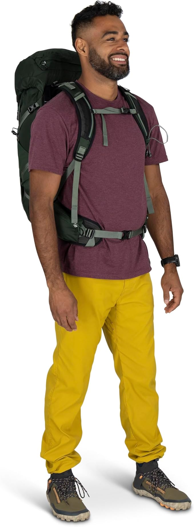 Osprey Talon 33L Men's Lightweight Hiking Backpack - Daypack for Travel & Camping, Scoria Blue/Night Shift