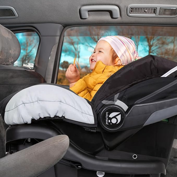 Baby Trend Ally Newborn Baby Infant Car Seat Carrier Travel System with Harness and Extra Cozy Cover for Babies Up to 35 Pounds, Stormy