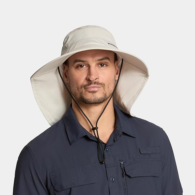 Cooling Sun Defender Sun Hat, UPF 50 UV Protection for Men Women, Wide Brim Outdoor Hat for Hiking, Fishing, Beach, Gardening