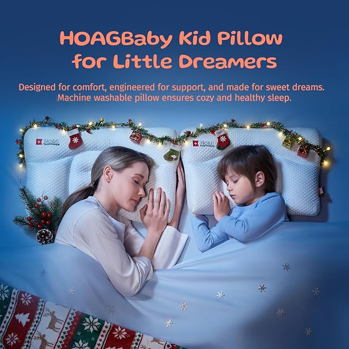 Toddler Pillow, Breathable & Cozy Machine Washable Kids Pillow, 21.6x13.8 Ergonomic Children Pillow for Boys and Girls Aged 3-8 (Height 2)