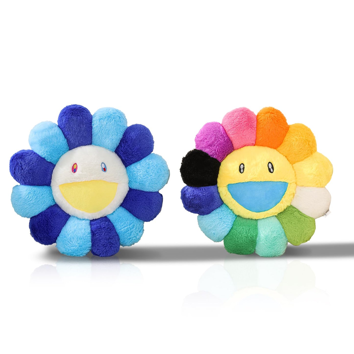 SHINUOER Flower Pillow, Smiley Face Sunflower Plush Pillow, Cute Flower Floor Cushion, Soft Decorative Throw Pillow for Bedroom, Sofa, Car or Dorm Decor