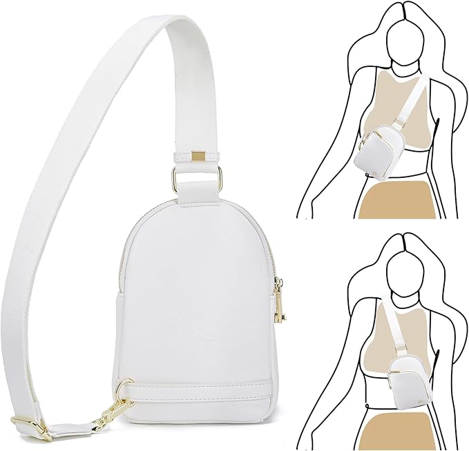 INICAT RFID Blocking Sling Bag Anti Theft Crossbody Bags Women Valentine's Day Gifts Travel Purses Vegan Leather