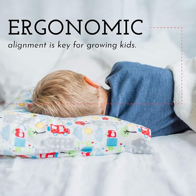 Youth Pillow - 16 X 22 - Soft & Hypoallergenic - Kids Sleeping Pillow - Toddler Bed Pillow - Perfect Size - Backed by Our Love The Fluff Guarantee (1 Pack)