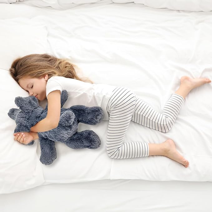 20" | 4 Pounds Weighted Stuffed Animals,Sensory Comfort Plush Throw Pillow Toy, Soft for Home & School, Kawaii Plushies Hugging Toy Gifts for Kids & Adults (Elephant, 20 inch 4 Pounds)
