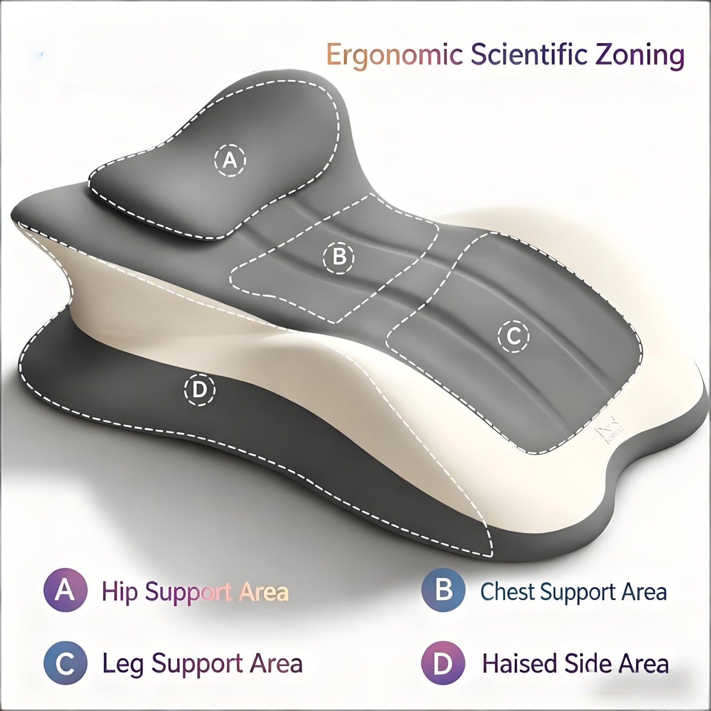 Aevixen 27° Wedge Pillow for Sleeping - Orthopedic Bed Wedge for Acid Reflux, GERD, Back & Neck Pain Relief - High Density Memory Foam with Washable Cover for Reading & Post Surgery Recovery