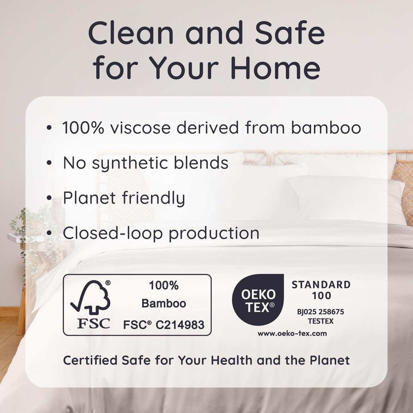 Bambaw 100% Viscose Derived from Bamboo Sheets Queen Size Set – 4pcs Cooling Sheets for Hot Sleepers, Soft Deep Pocket Queen Sheet Set Fits Up to 16'' with Elastic Corner Straps (Sand)