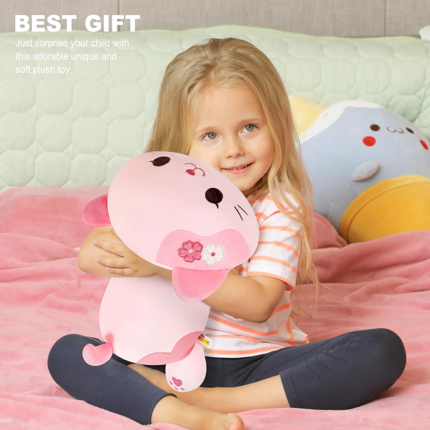Onsoyours Original Sakura Cat Plush Cute 13 inch Kitten Stuffed Animal Soft Pillow Pink Kawaii Kitty Plush Toy Gift for Kids & Adults (Sakura Cat, 13")