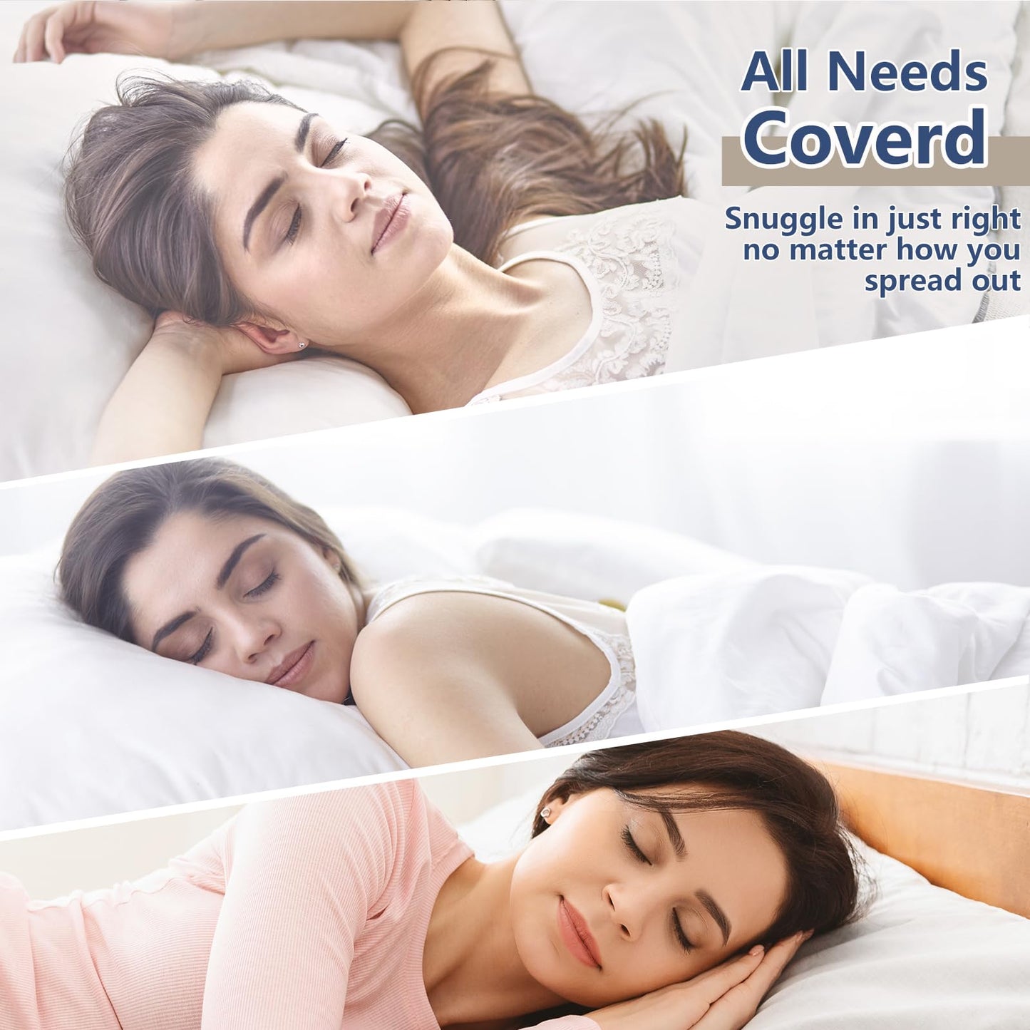 CozyLux Pillows Queen Size Set of 2, Soft Supportive 3D Down Alternative Bed Pillow for Sleeping 2 Pack Dark Grey, Luxury Hotel Quality Gusseted Bedding Pillow for Back, Stomach or Side Sleepers 18x28