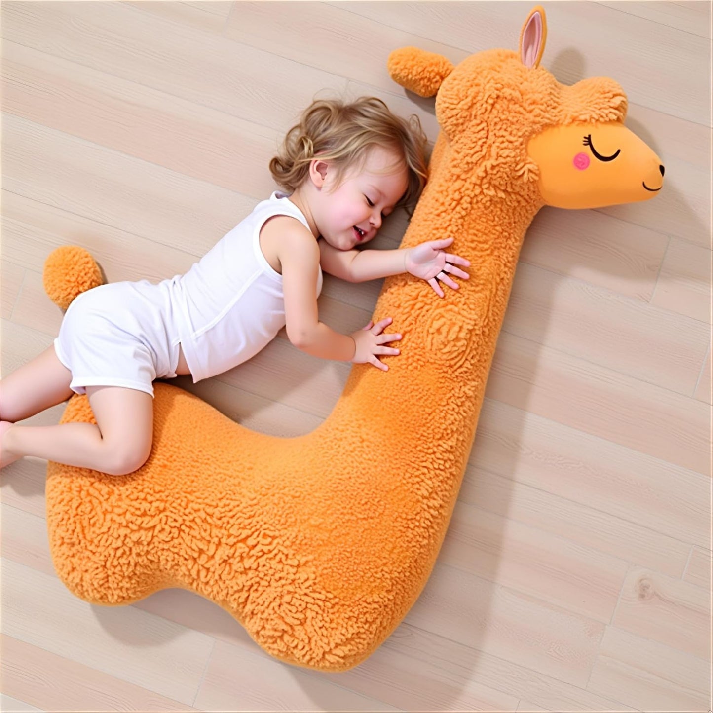 Ryttir 29.5 Inch 15% Chubbier Large Llama Stuffed Animal, Soft Alpaca Plush Toy Body Pillow for Kids & Adults - Ideal Cuddly Gift & Room Decoration