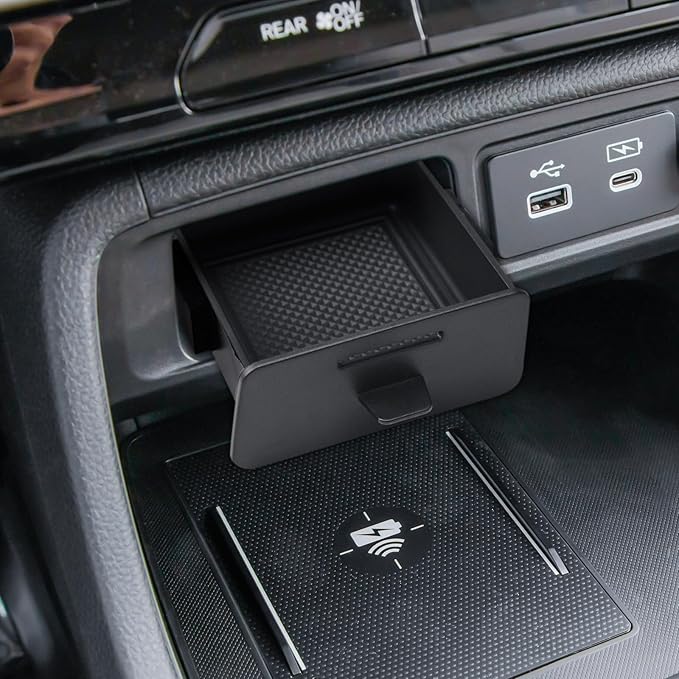 RUNROAD Dashboard Storage Organizer Tray Compatible with 2026 Honda Passport Accessories, Center Console Organizer For 2026 Passport Armrest Storage Tray