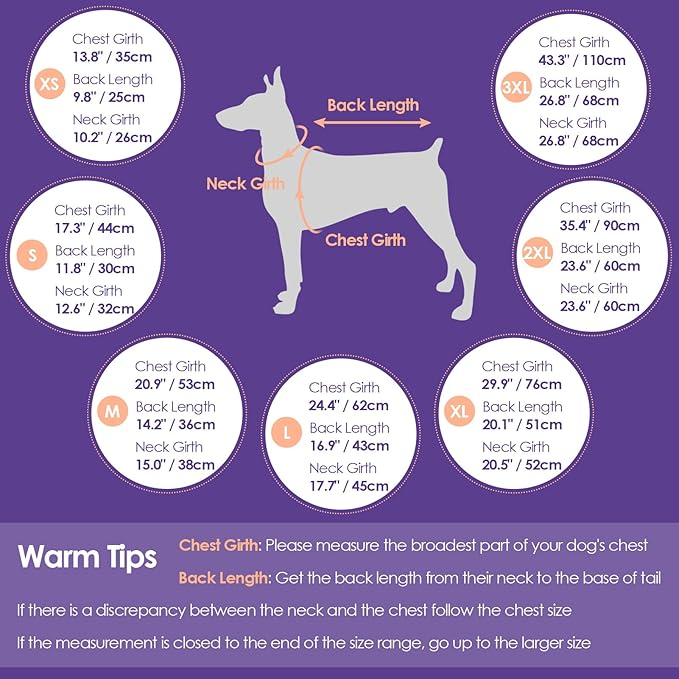 SUNFURA Large Dog Coat with Harness Built in, Warm Dog Jacket Waterproof Pet Winter Coat Snowsuit for Cold Weather, Reflective Fleece Jacket for Large Dogs, Border Collie, Red XL