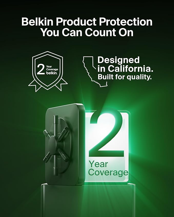 Belkin SoundForm Mini Kids Wireless Headphones w/Built-in Microphone, 30H of Playback Time, Fun Stickers, & Case - Over-Ear Headsets for Online Learning, School, iPhone, iPad, Galaxy, & More - Black