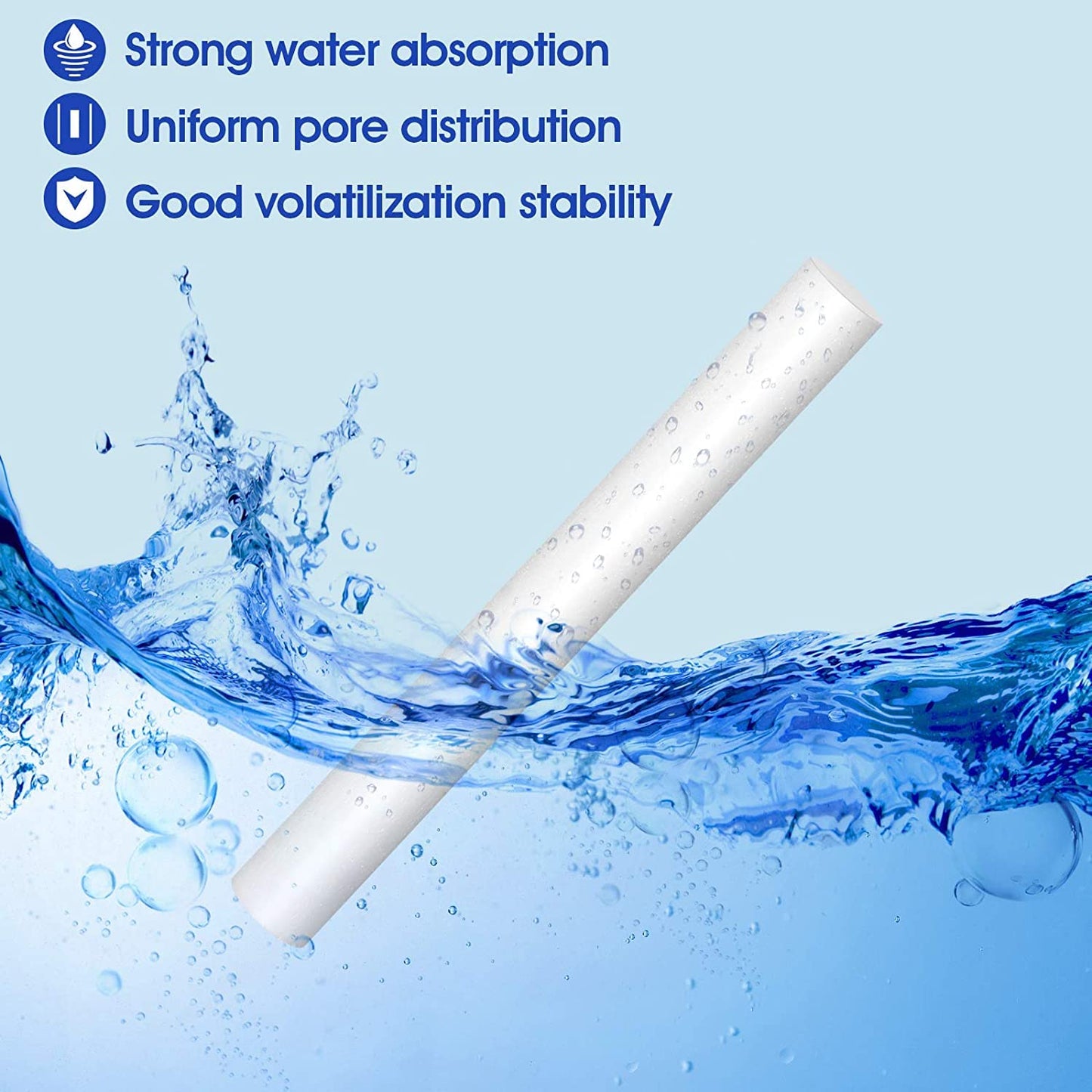 30PCS Car Diffuser Refill Sticks, 2.75 X 0.27 Inch Absorbent Refill Replacement Wick for Car Diffuser Vent Clip，Humidifier Sticks Filter Replacement Wick