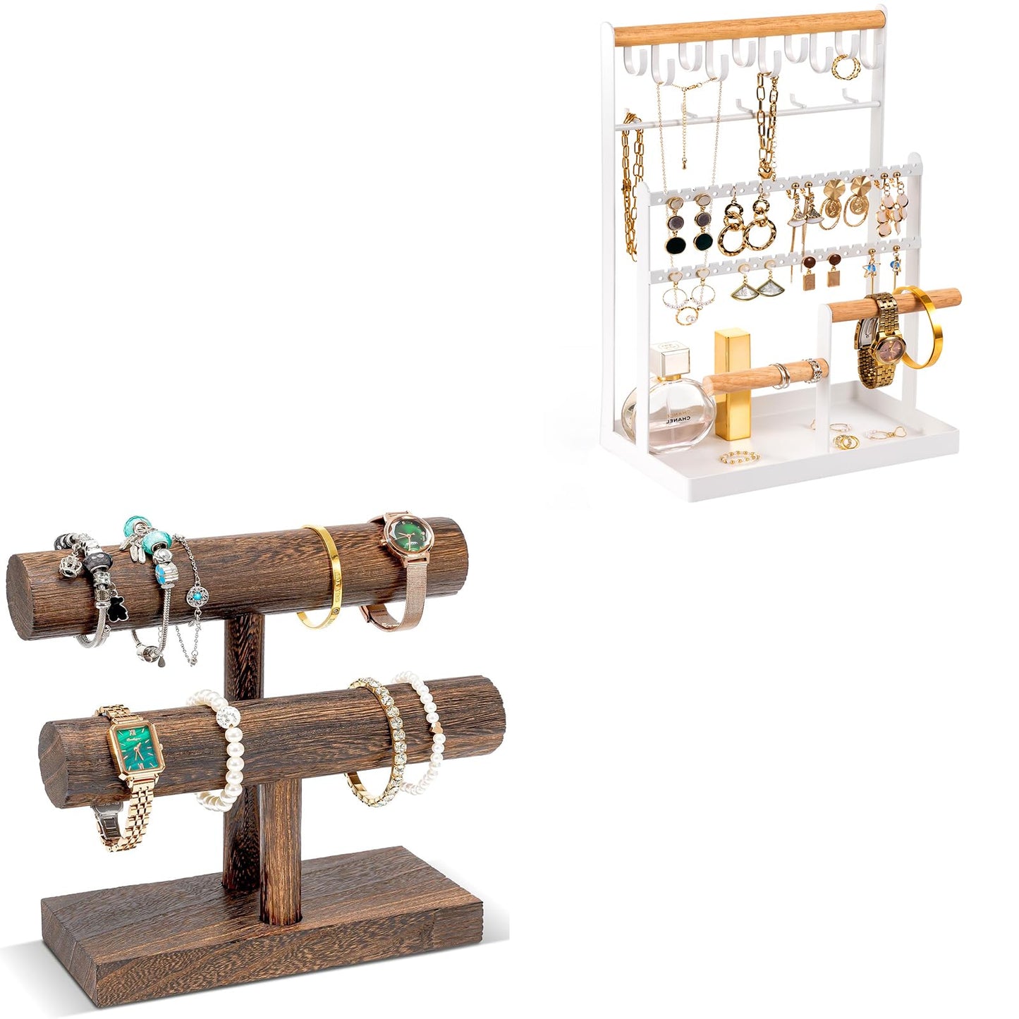 ProCase Jewelry Organizer Stand Bundle with Bracelet Holder