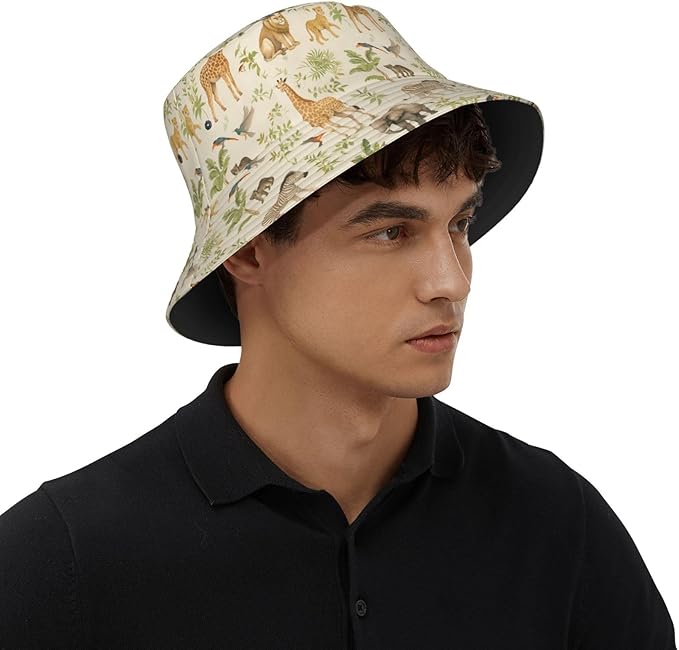 Yummy Hamburger Fisherman Hat Summer Foldable UV Protection Sun Hat