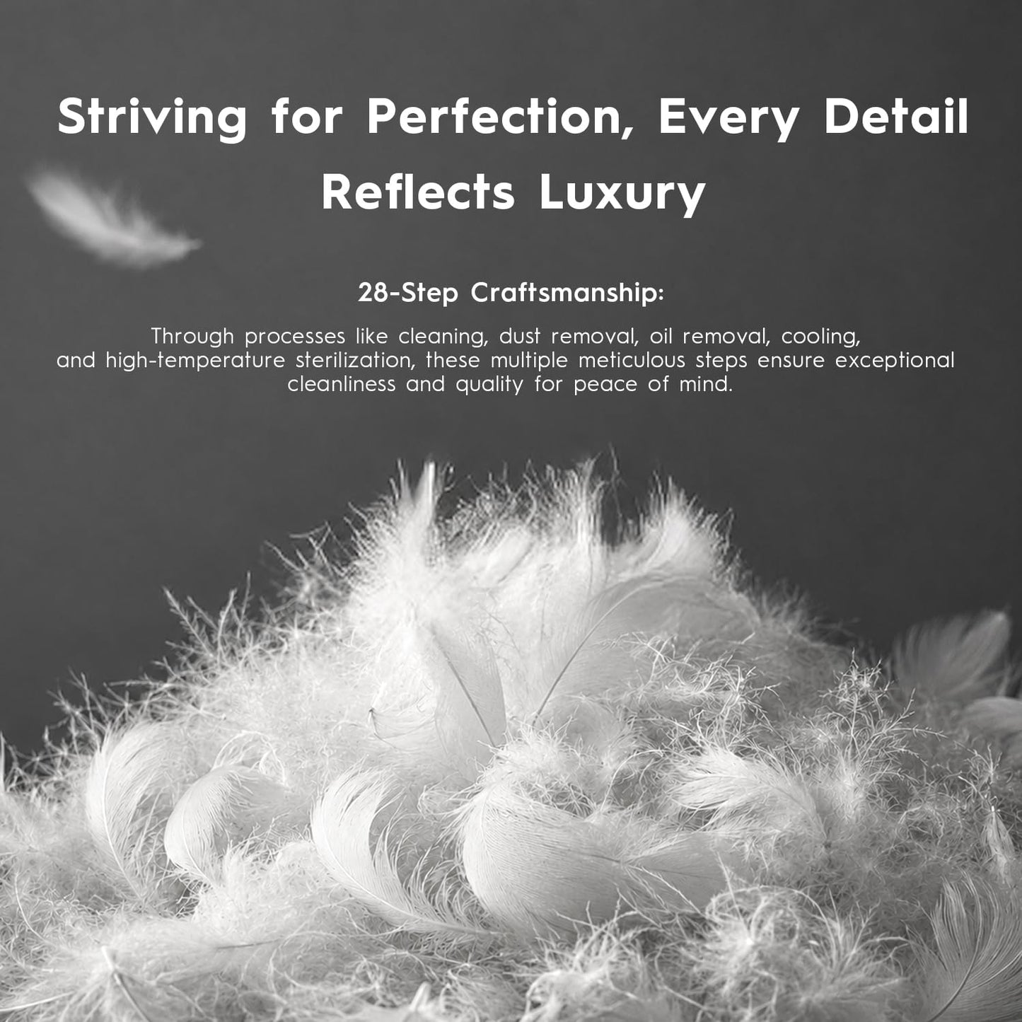 Globon Medium Firm Down Pillow Queen Size, Premium Down and Feather Filled Bed Pillow for Sleeping, 100% Cotton Shell 430 TC 600 Fill Power, Hotel Collection Down Feather Pillow 20" x 30" 1 Pack